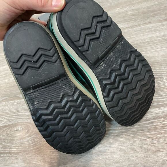 Sorel YOUTH YOOT PAC NYLON BOOT Waterproof Snow Boots in Gray Blue Sherpa Wool - Picture 6 of 12